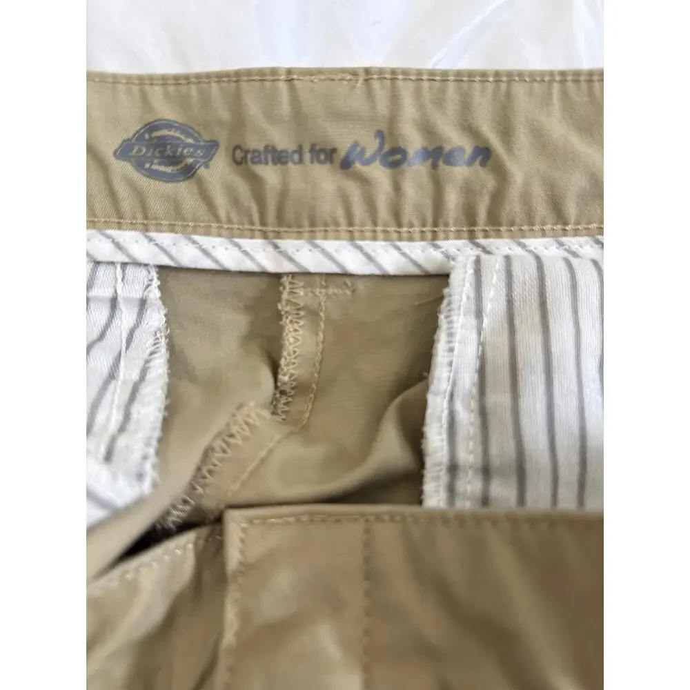 Dickies Womens Khaki Utility Mini Skirt Size 12 Y2K Cargo Workwear NWOT
